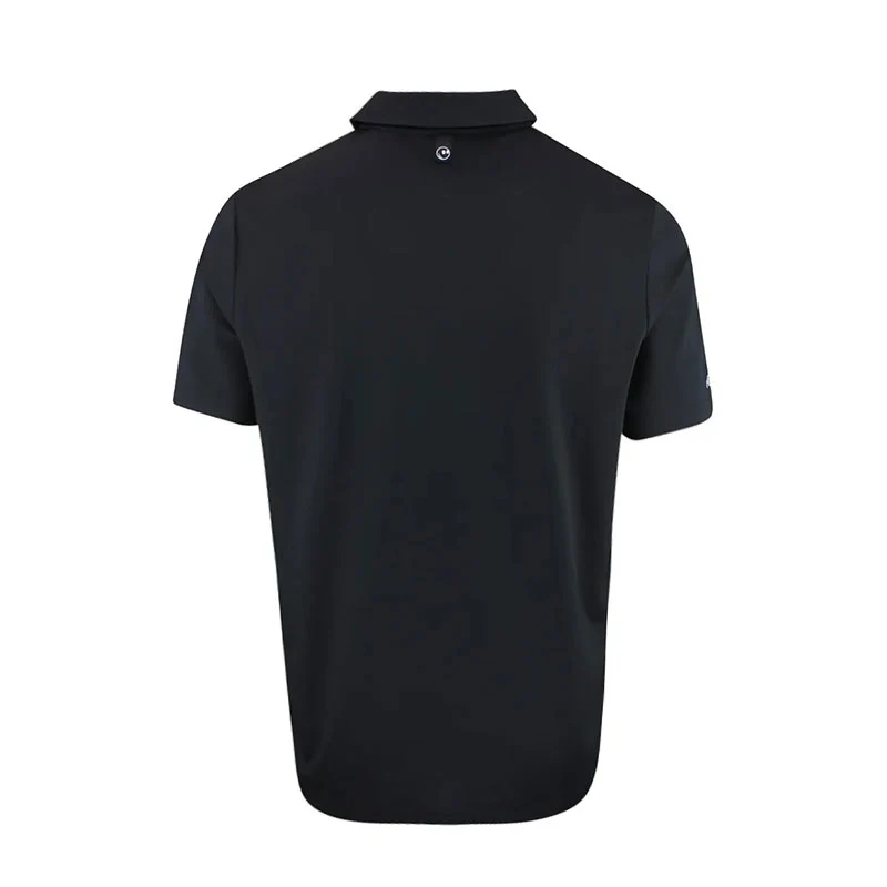 MALBON GOLF Fairway Baldwin Men's Polo (Black) - Image 2