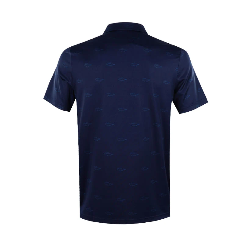 LACOSTE Regular Fit UV Men's Polo (Navy) - Image 2