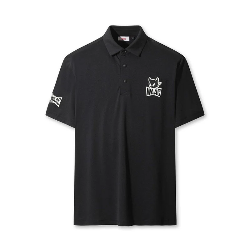 WAAC Player's Edition Emblem Basic Men's Polo (Black)