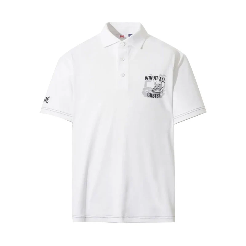 WAAC Athletic Palm Tree Men's Polo (White)