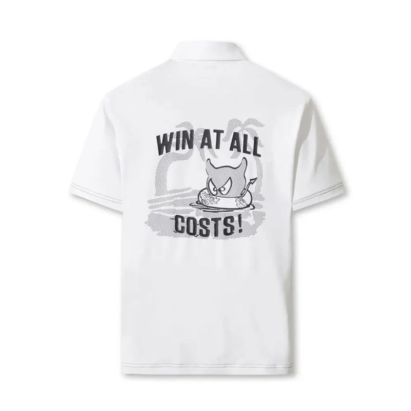 WAAC Athletic Palm Tree Men's Polo (White) - Image 2