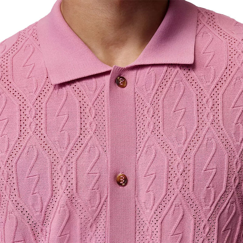 NIKE Jordan Sport Button-Down Men's Polo (Pink) - Image 3