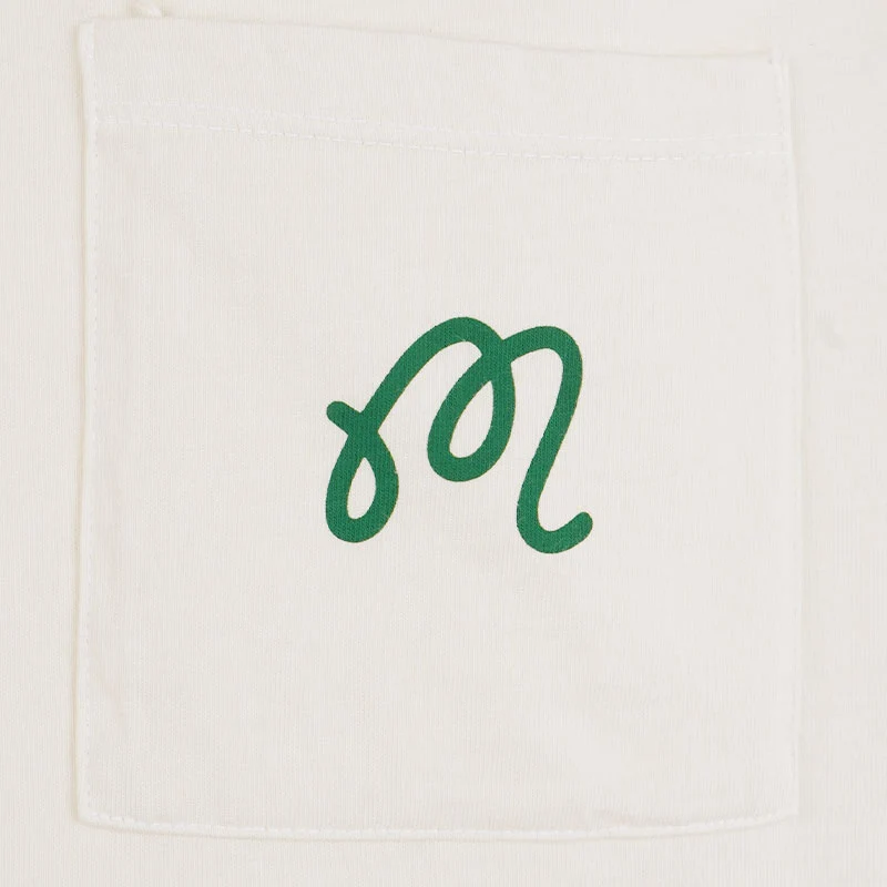 MALBON GOLF Follow Thru Pocket Men's T-Shirt (Ivory) - Image 3