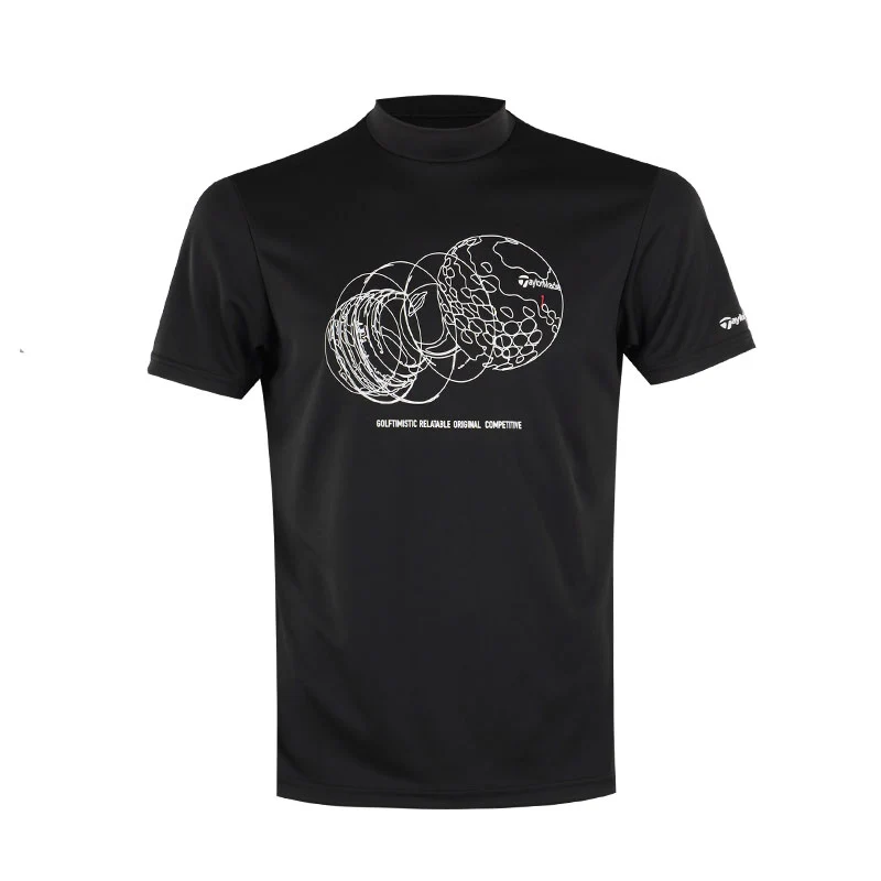 TAYLORMADE T-ICE Concept Men's Mock Shirt (Black)