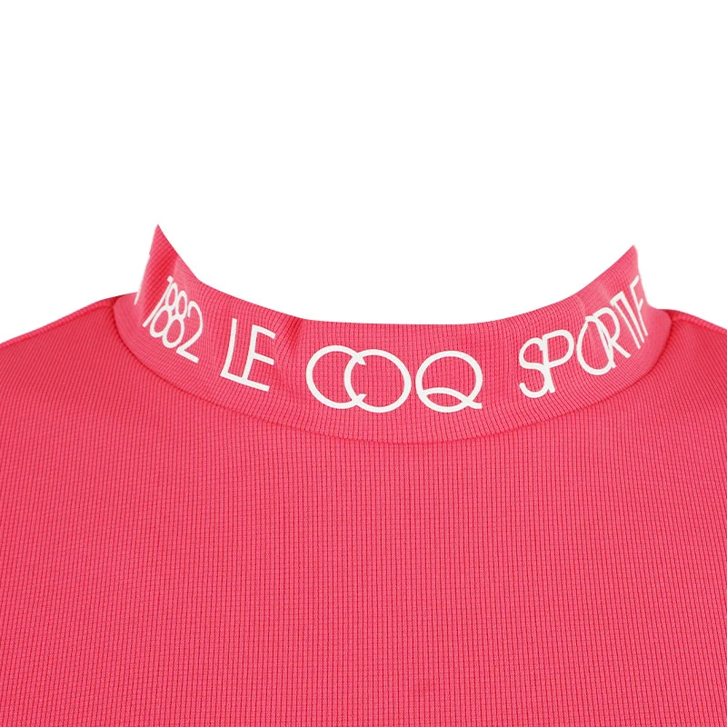 LE COQ SPORTIF GOLF Women's Mock Shirt (Pink) - Image 3