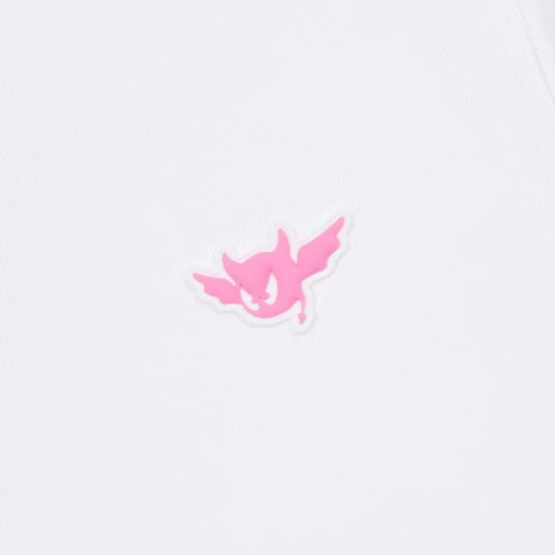 WAAC Athletic Stretch Rib Women's Mock Shirt (White) - Image 3