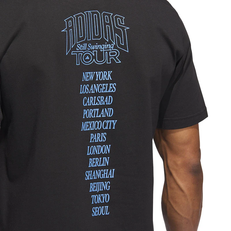 ADIDAS Golf Tour Men's Graphic T-Shirt (Black) - Image 4