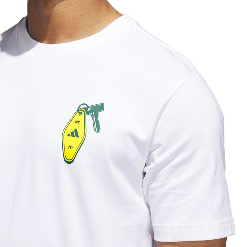 ADIDAS Golf Tour Men's Graphic T-Shirt (White) - Image 3