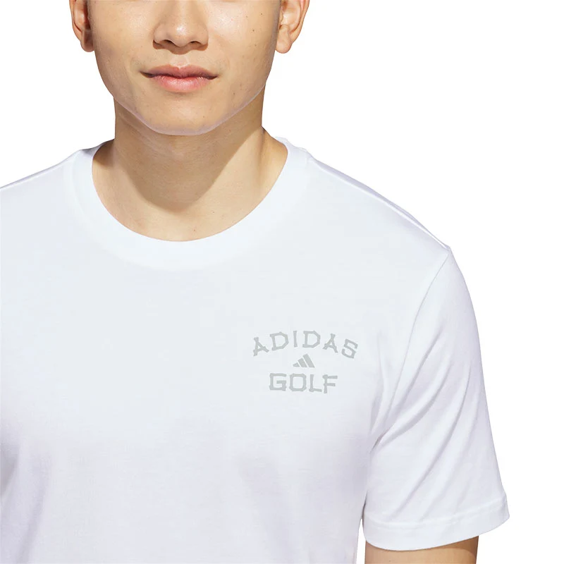 ADIDAS Golf Chip In Paradise Graphic Men's T-Shirt (White) - Image 3