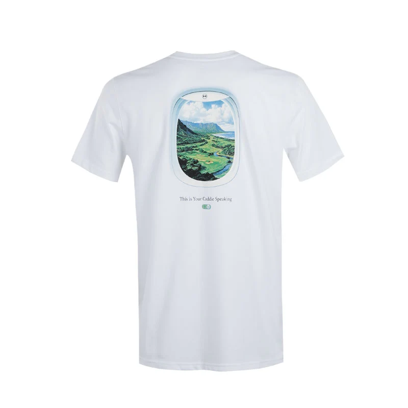 UNDER ARMOUR Caddy Speaking Men's T-Shirt (White) - Image 2