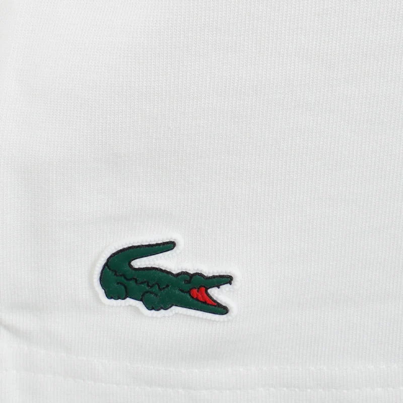 LACOSTE Slim Fit UV Protect Stretch Men's Polo (Flour) - Image 4
