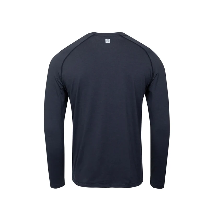 PETER MILLAR Apollo Performance Men's Long Sleeve Shirt (Black) - Image 2