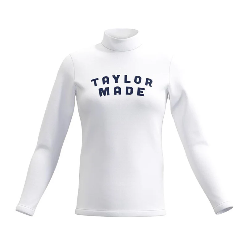 TAYLORMADE Round Logo Women's Longsleeve Shirt (White)