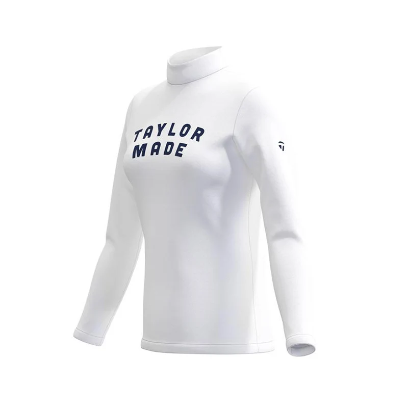 TAYLORMADE Round Logo Women's Longsleeve Shirt (White) - Image 4