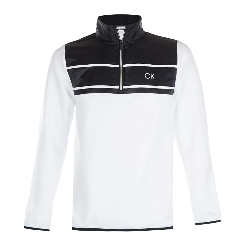 CALVIN KLEIN Harrow Half-Zip Men's Shirt (White)