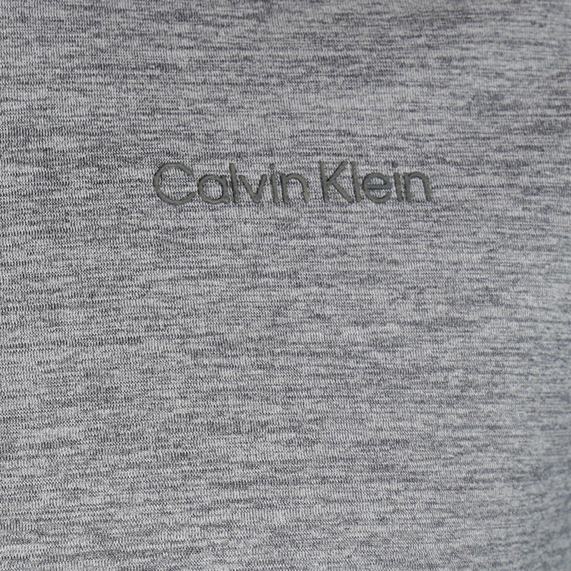 CALVIN KLEIN Newport Half-Zip Men's Long Sleeve Shirt (Silver Marl) - Image 4