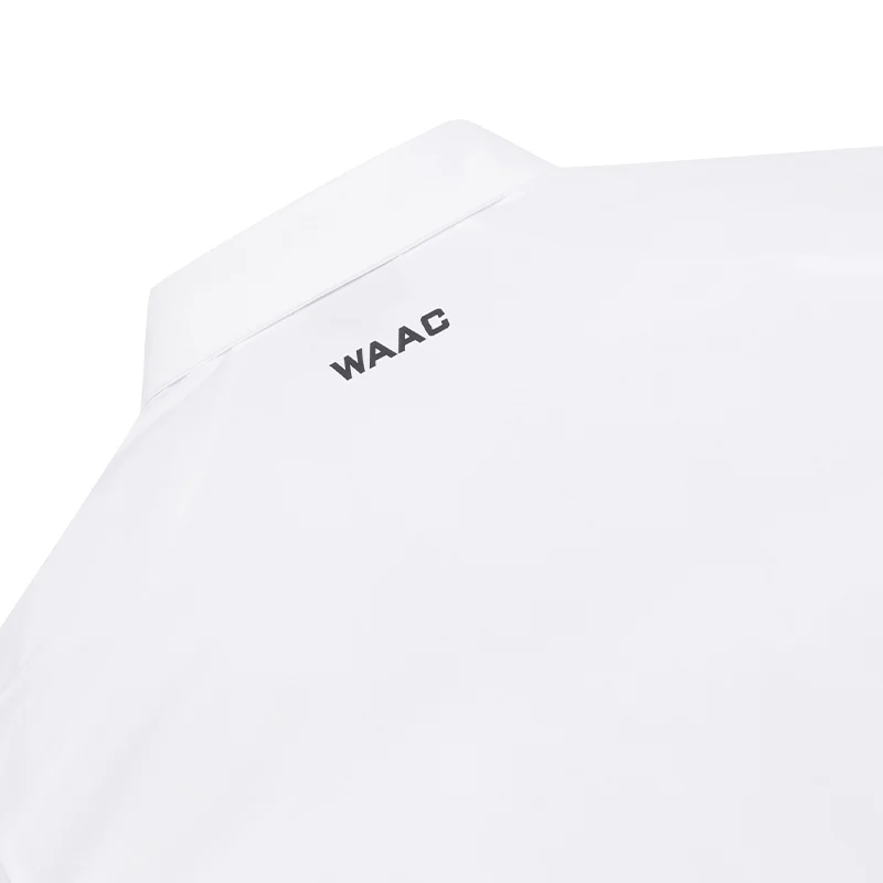 WAAC Korea Player's Edition Cool Men's Long Sleeve Polo (White) - Image 4