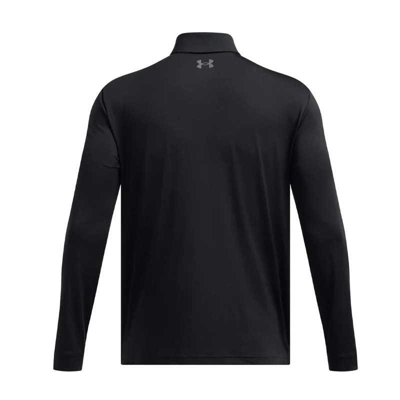 UNDER ARMOUR Playoff Men's Long Sleeve Polo (Black) - Image 4