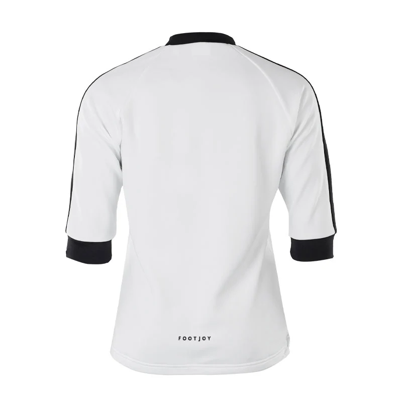 FOOTJOY Japan Lightweight Women's 3/4 Sleeve Mock Neck Shirt (White) - Image 2