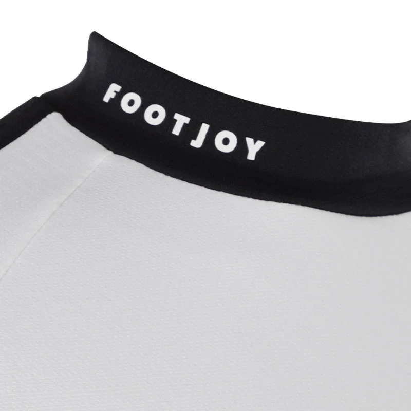 FOOTJOY Japan Lightweight Women's 3/4 Sleeve Mock Neck Shirt (White) - Image 3