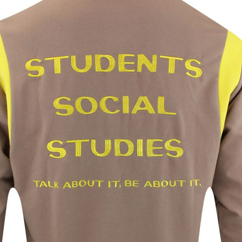 STUDENTSGOLF Callum Men's Long Sleeve Polo (Brown) - Image 4