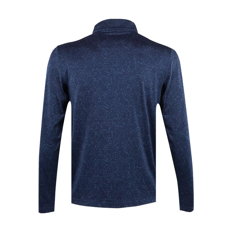 CALVIN KLEIN Printed Newport 1/4 Zip Men's Long Sleeve Shirt (Navy) - Image 2