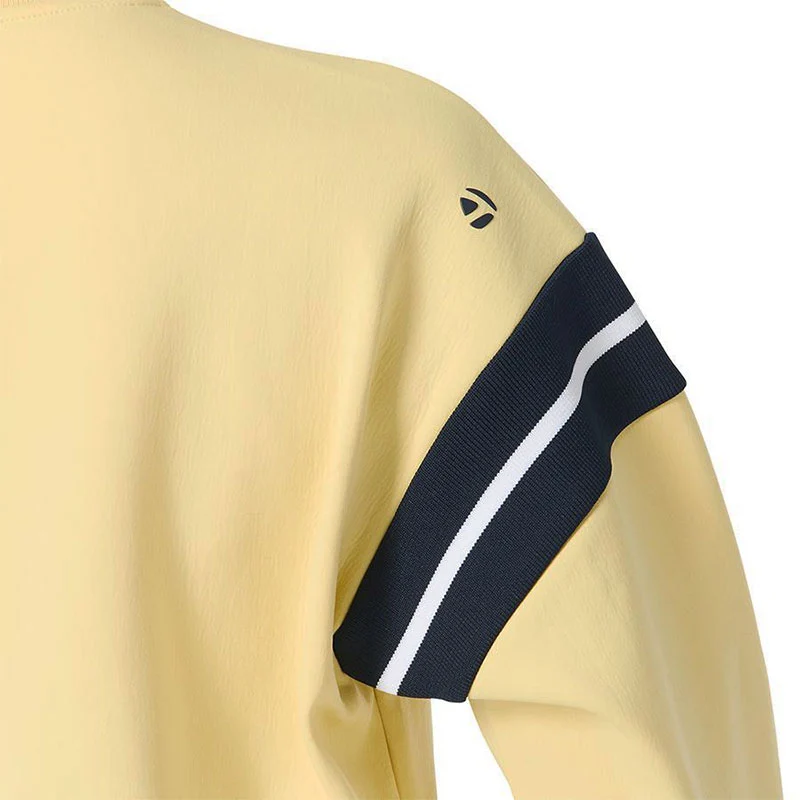 TAYLORMADE Women's Long Sleeve Polo (Cream) - Image 4