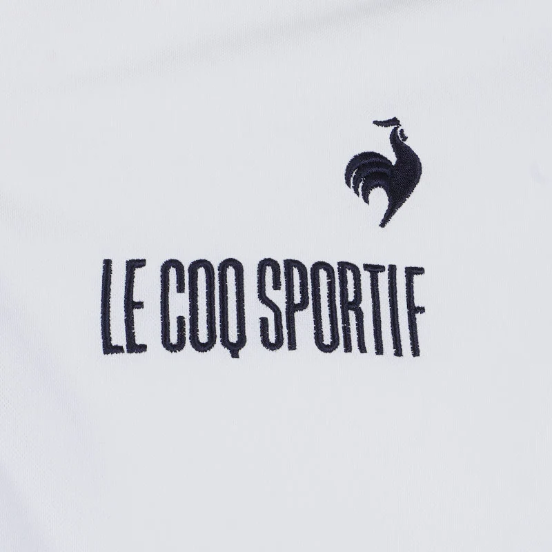 LE COQ SPORTIF GOLF Pique Men's Long Sleeve Polo (White) - Image 4