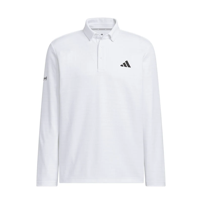ADIDAS Monogrum Men's Long Sleeve Polo (White)