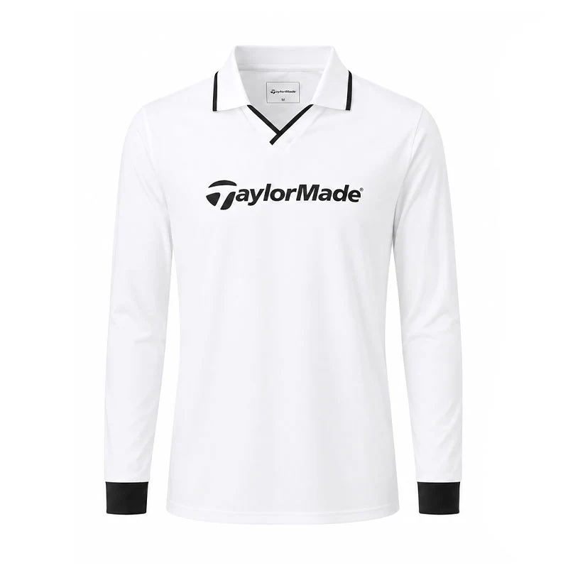 TAYLORMADE Skipper Women's Long-Sleeve Polo (White)