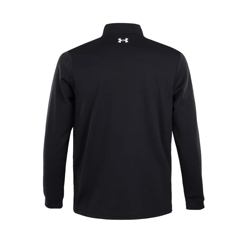 UNDER ARMOUR Matchplay 1/4 Zip Long Sleeve Polo (Black) - Image 2