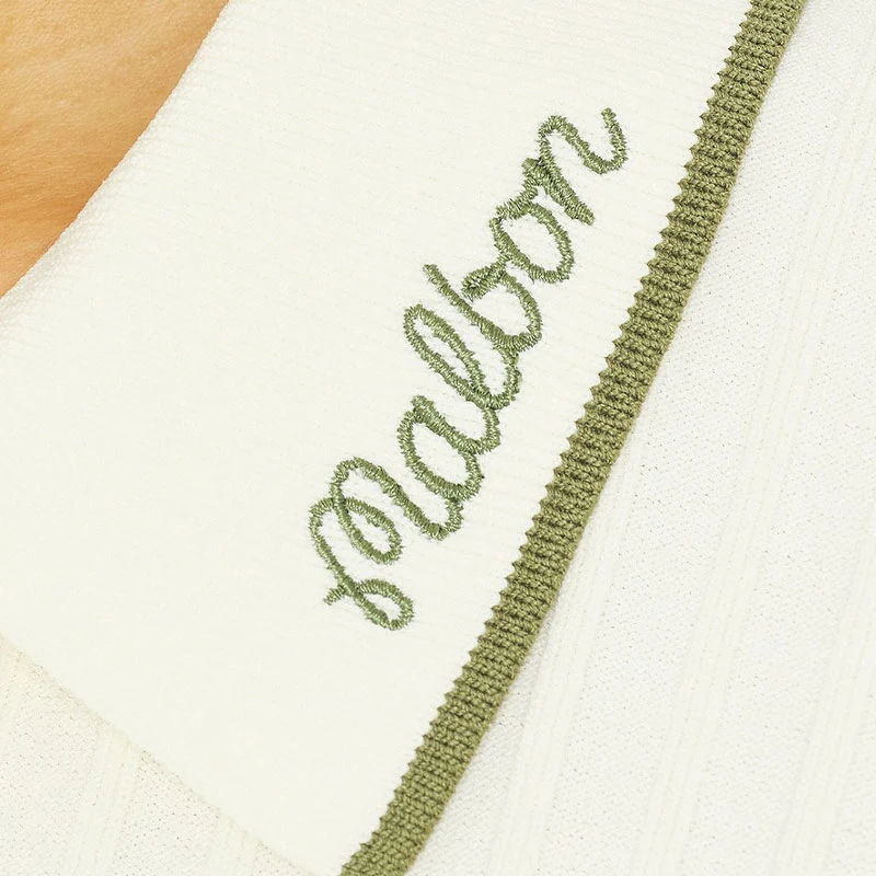 MALBON GOLF Selma Women's Long Sleeve Polo (Cream) - Image 3
