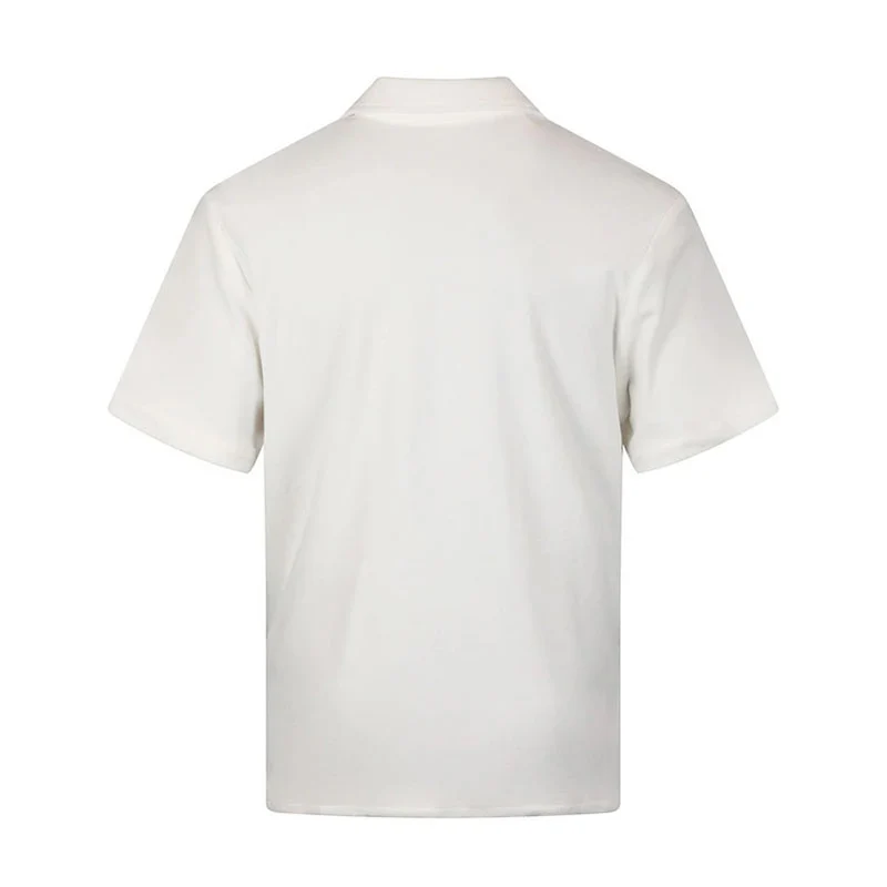 MALBON GOLF Bosco Men's Button Up Shirt (Ivory) - Image 2