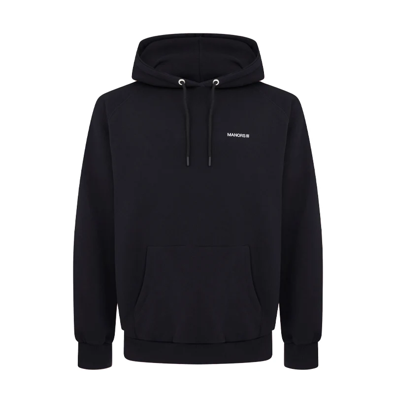 MANORS Organic Logo Men's Hoodie (Black)