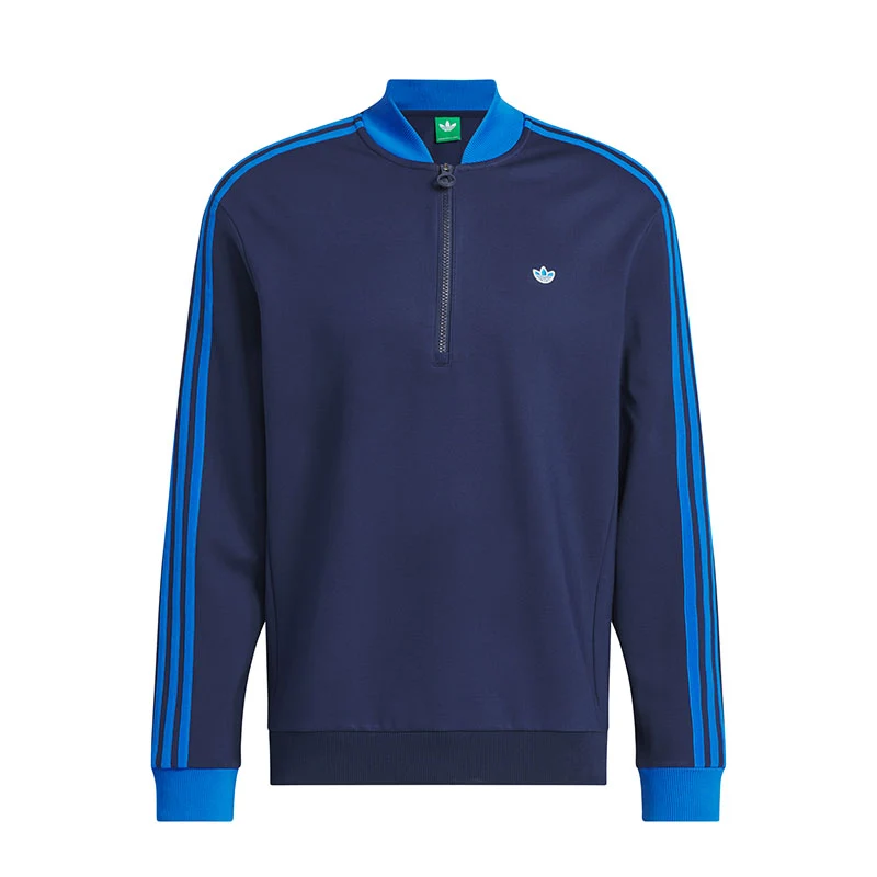 ADIDAS Originals 3-Stripes 1/4 Zip Men's Sweatshirt (Indigo)