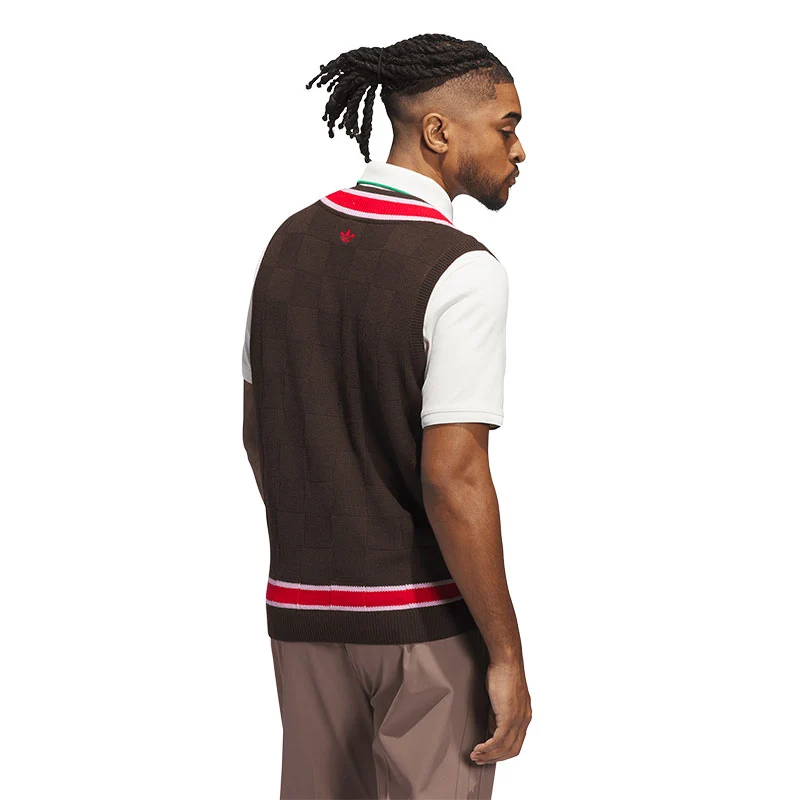 ADIDAS Originals Men's Knit Vest (Brown) - Image 2