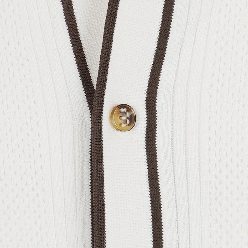 NIKE Jordan Sport Knit Button Down Men's Sweater (Phantom) - Image 3