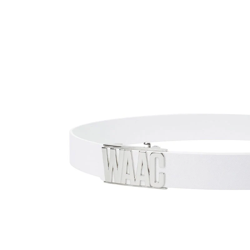 WAAC Logo Men's Belt (White) - Image 4
