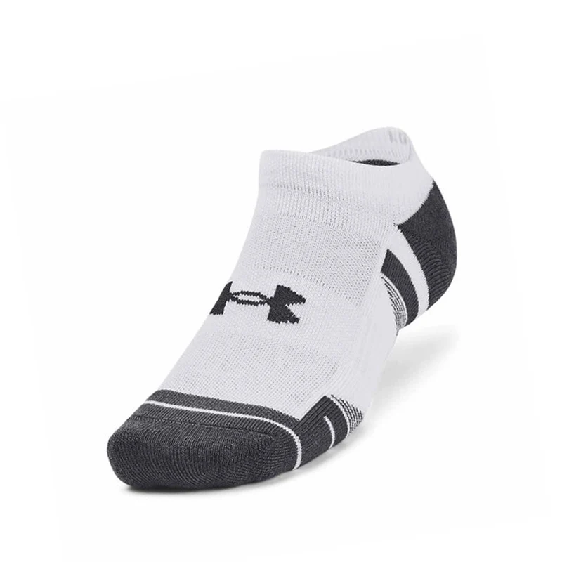 UNDER ARMOUR Performace 3-Pack No-Show Socks (White/Grey) - Image 2