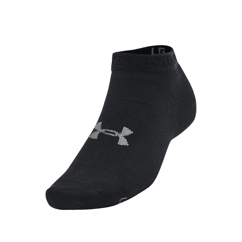 UNDER ARMOUR Essential 3-Pack Unisex Low Socks (Black) - Image 2