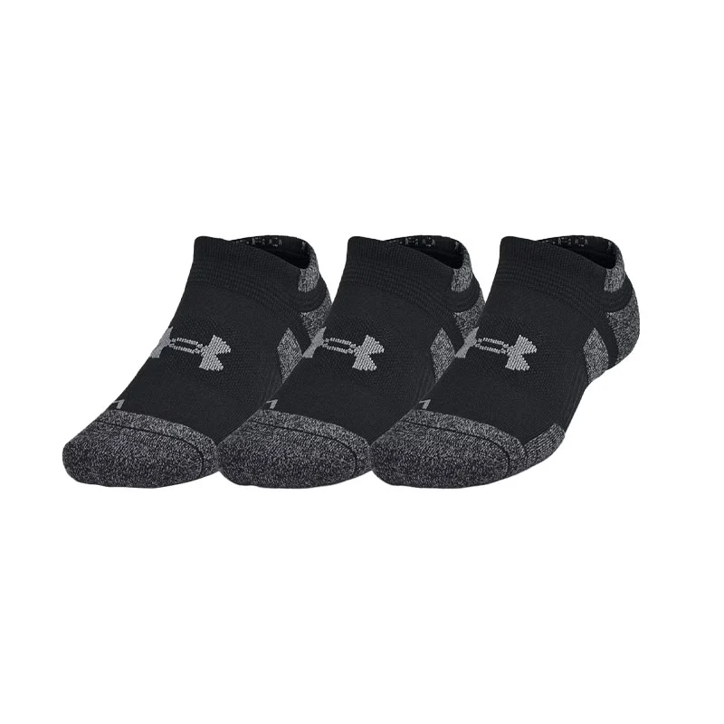 UNDER ARMOUR Performance Tech Pro 3-Pack Unisex No Show Socks (Black)