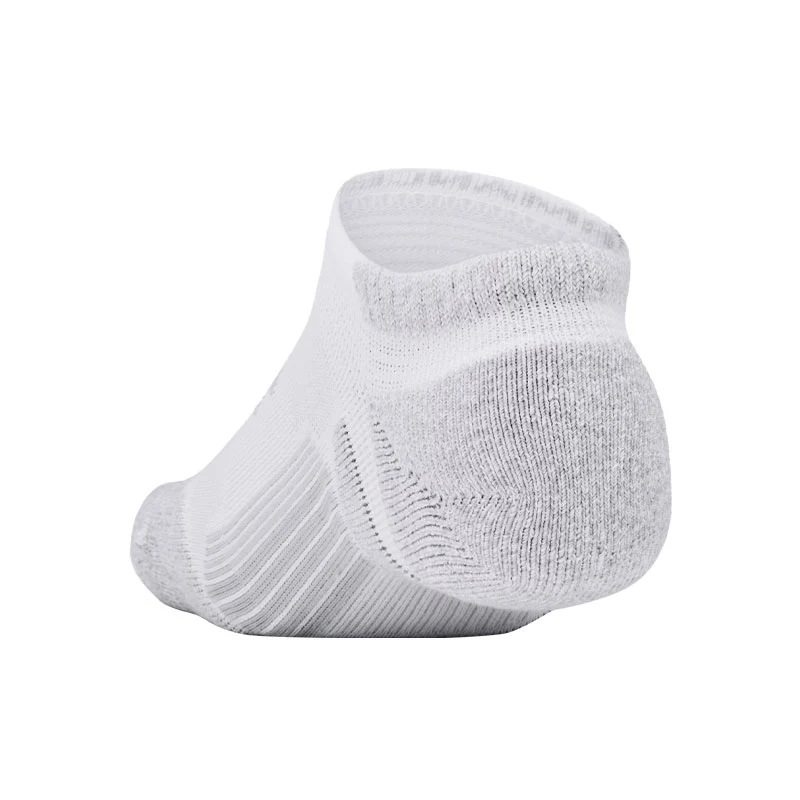 UNDER ARMOUR Performance Tech Pro 3-Pack Unisex No Show Socks (White) - Image 3