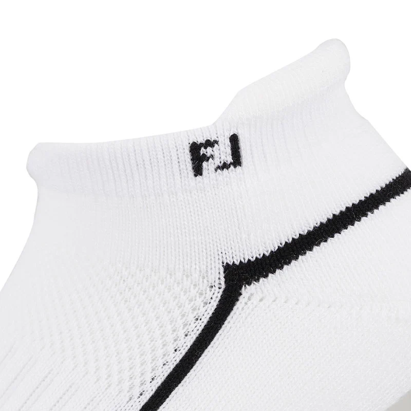 FOOTJOY ProDry Roll Tab Women's Ankle Socks (White) - Image 3