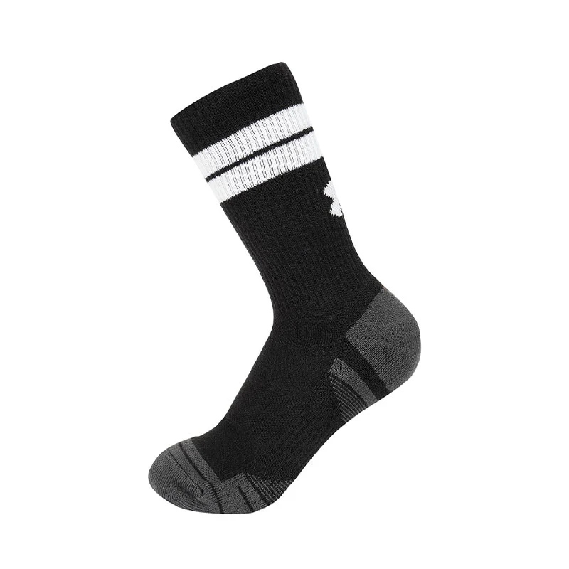 UNDER ARMOUR Performance Tech 3-Pack Unisex Crew Socks (Black/Black) - Image 4
