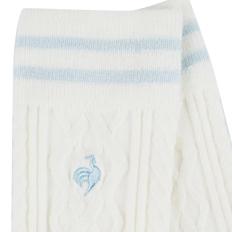 LE COQ SPORTIF GOLF Knit Women's Knee Socks (White) - Image 3