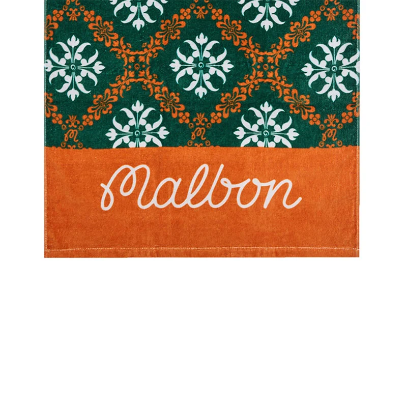 MALBON GOLF Vacation Club Golf Towel (Orange/Green) - Image 3