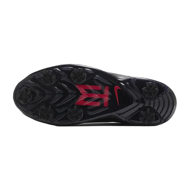 NIKE Air Zoom Tiger Woods 2020 Men's Spiked Shoes Black/Silver/Red - Image 4