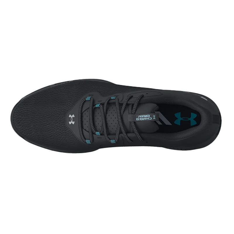 UNDER ARMOUR Charged Draw Men's Spiked Shoes (Black/Black/Grey) - Image 3