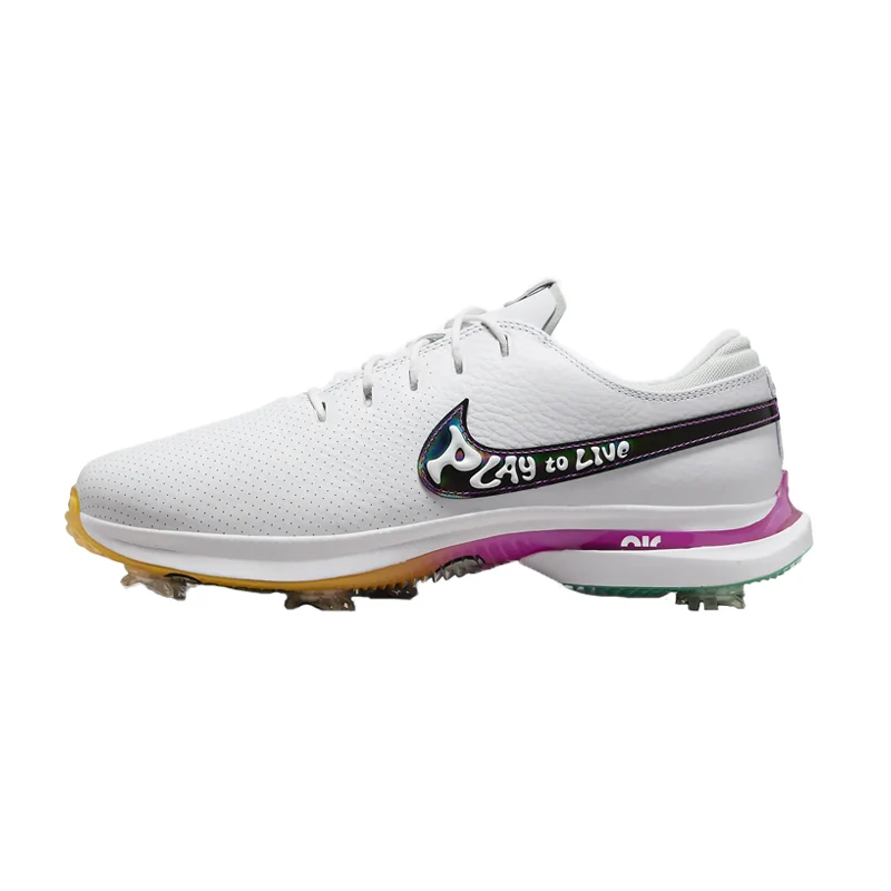 NIKE AirZoom Victory Tour 3 NRG Men's Spiked Shoes (White/Black/Multi) - Image 2