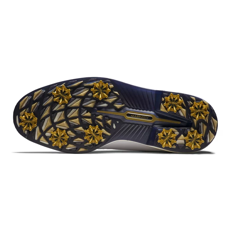 FOOTJOY Haris Tweed Field The Open Men's Spiked Shoes (White/Blue) - Image 8